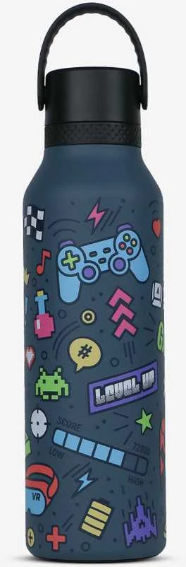 Nezatříděno Buteliukas termiczna Runbott Mii 600 ml - retro gamer mėlyna
