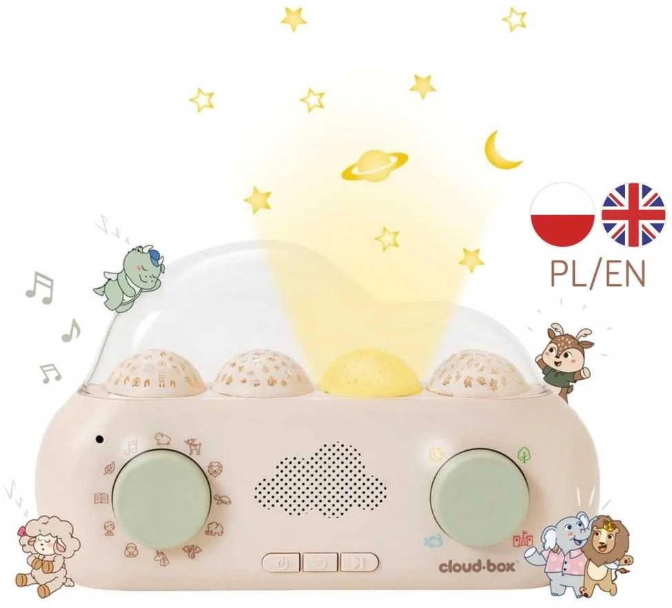 „Cloud Box“ muzikos projektorius su pasakomis PL/ANGL