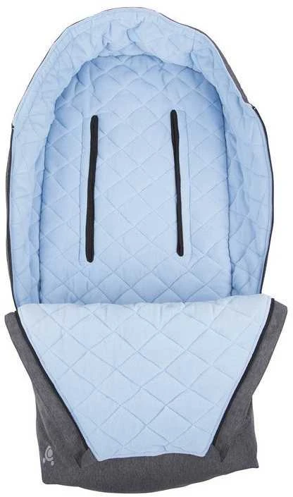 CuddleCo Comfi-Extreme vandeniui atsparus miegmaišis - pilkas melanžas / mėlynas