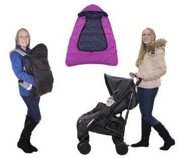 Cuddleco MARKO CC844210 Miegmaišis kūdikių nešioklei/vežimėliui fuksija