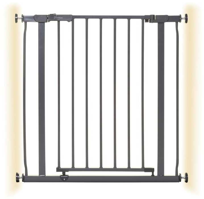 Dreambaby AVA Gate šunų apsaugos varteliai (plotis: 75–81 cm x aukštis: 76) – pilki