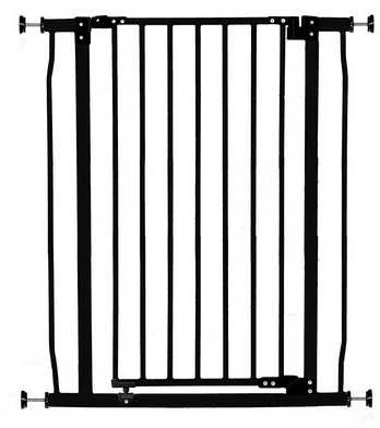 „Dreambaby Liberty Tall Gate“ šunų apsaugos varteliai (plotis: 75–82 cm x aukštis: 93 cm) – juoda