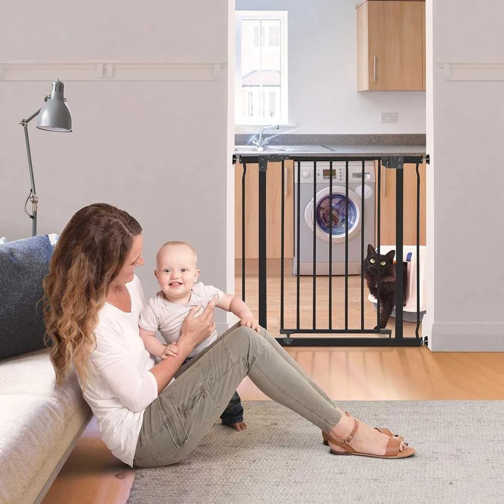 Dreambaby Vaikams Liberty Safety Gate (P:75-82cm x A:93cm) - juoda