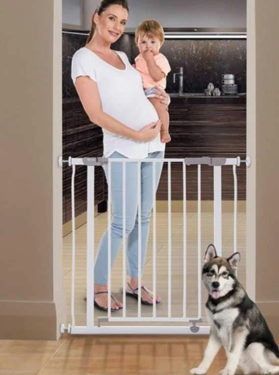 „Dreambaby AVA Gate“ šunų apsaugos varteliai (plotis: 75–81 cm x aukštis: 76) – balta