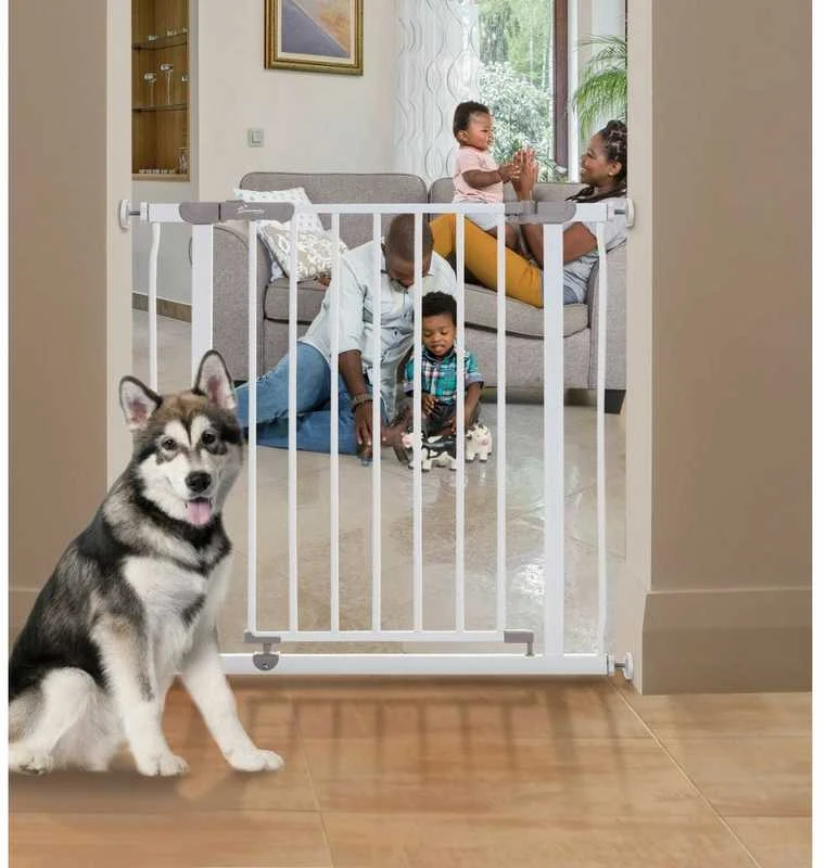 „Dreambaby AVA Gate“ šunų apsaugos varteliai (plotis: 75–81 cm x aukštis: 76) – balta