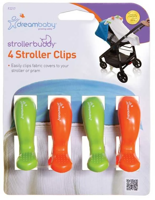 Dreambaby klipai vežimėliui 4 vnt. (DRE000182)