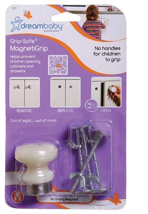 Dreambaby Laikiklis Magnetic Grip Safe (1 laikiklis + 4 įklotai)