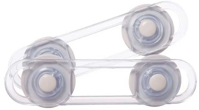 Stalčių ir durelių apsauginis fiksatorius Dreambaby 2vnt. permatomi