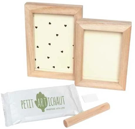 Home Styling Collection „Petit Artichaut“ dviejų dalių paveikslas ir nuotraukų rėmelis – širdelės