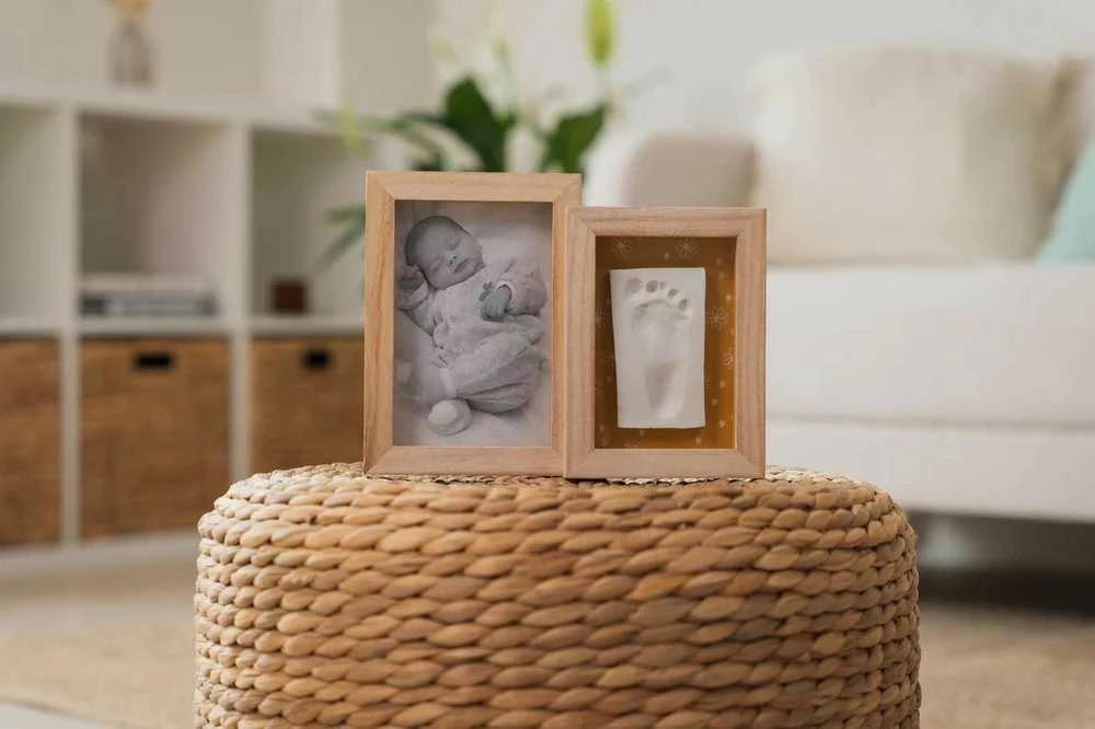 Home Styling Collection „Petit Artichaut“ dviejų panelių paveikslas ir nuotraukų rėmelis – gėlės