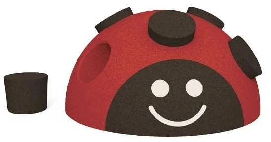 Elou Ekologiški kamštiniai kaladėlės - dėlionė „Ladybug“