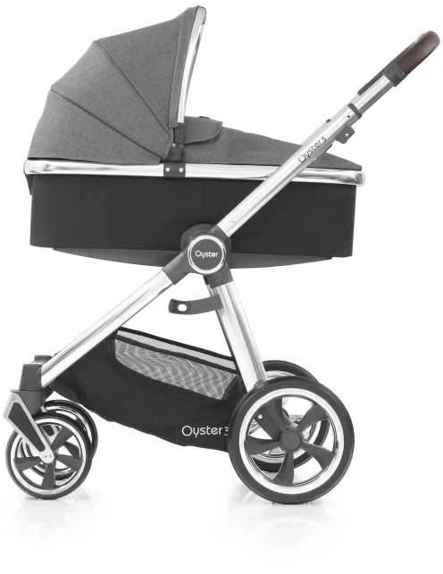 Babystyle Baby Style Oyster 3 - vežimėlio lopšys | pilkos spalvos su sidabrinėmis detalėmis