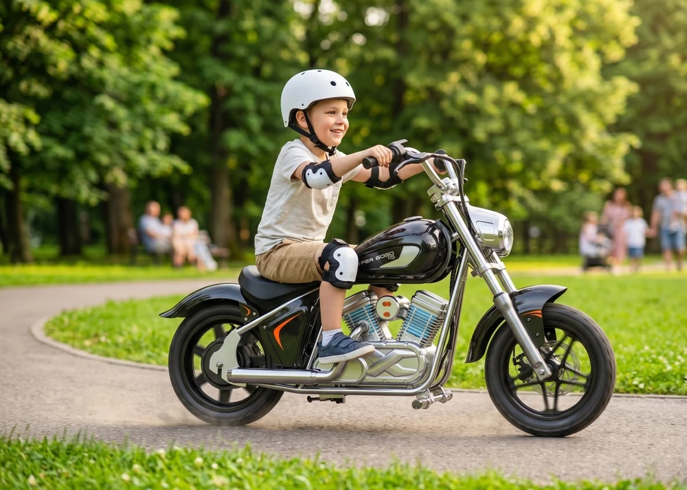 Hyper Gogo Motocykl elektrinis M5 - juoda