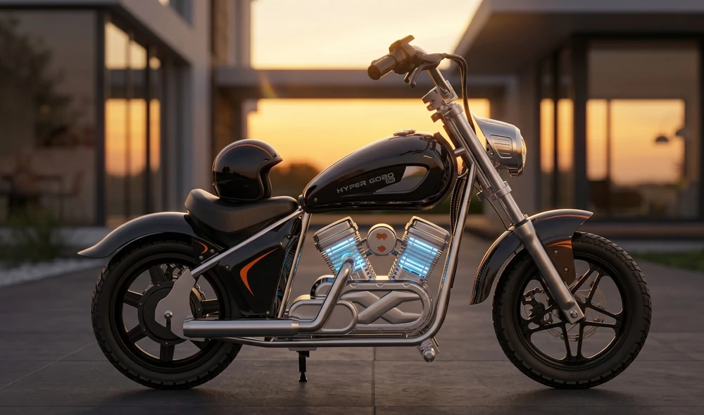 Hyper Gogo Motocykl elektrinis M5 - juoda