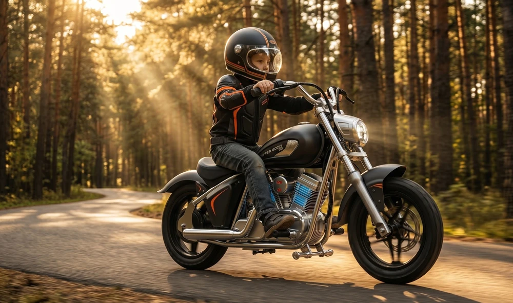 Hyper Gogo Motocykl elektrinis M5 - juoda