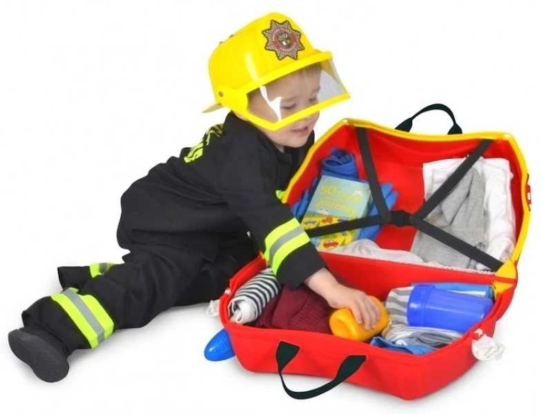 Trunki kelioninis lagaminas su ratukais vaikams | Gaisrinis automobilis Frank