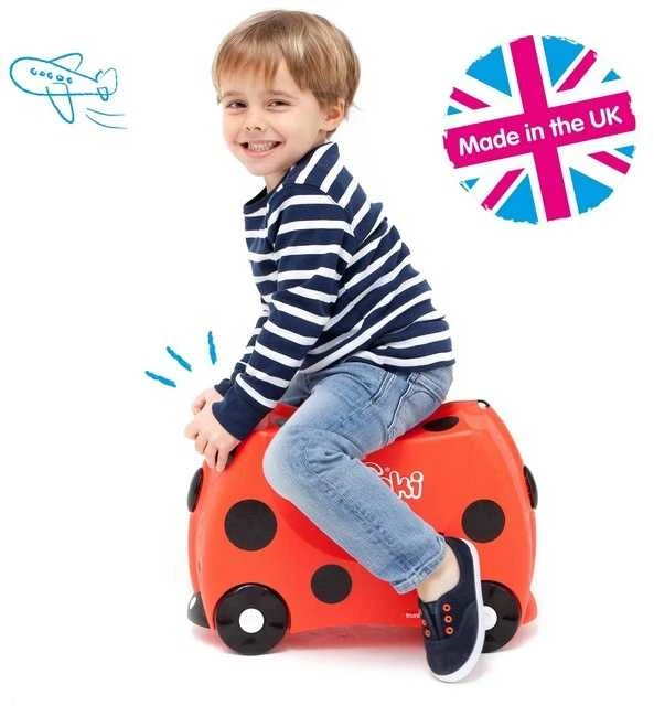 Trunki kelioninis lagaminas su ratukais vaikams | Boružėlė Harley