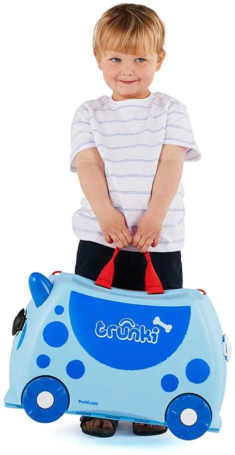 Trunki kelioninis lagaminas su ratukais vaikams | Mėlynas