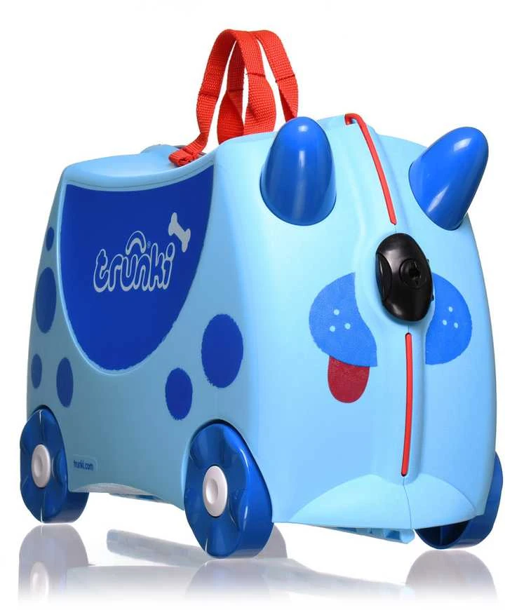 Trunki kelioninis lagaminas su ratukais vaikams | Mėlynas
