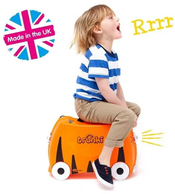 Trunki kelioninis lagaminas su ratukais vaikams | Tigriukas Tipu