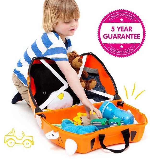 Trunki kelioninis lagaminas su ratukais vaikams | Tigriukas Tipu