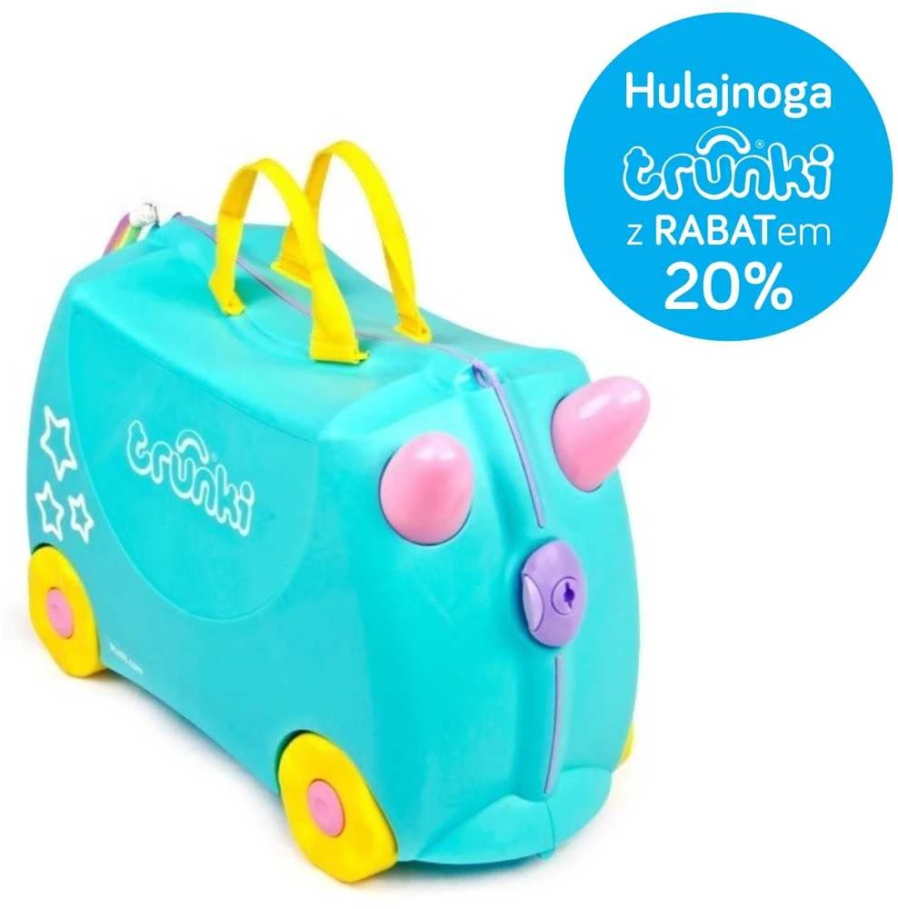 Trunki kelioninis lagaminas su ratukais vaikams | Vienaragis Una
