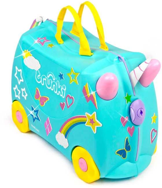 Trunki kelioninis lagaminas su ratukais vaikams | Vienaragis Una