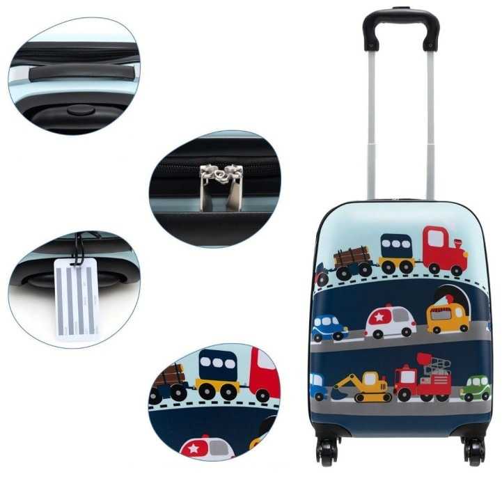Kelioninis Marko Lagaminas ir aksesuarai komplekte, 5 elementai – transporto priemonės