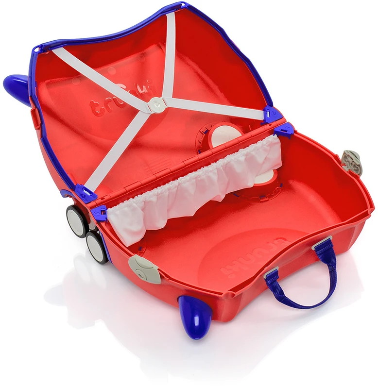 Kelioninis Dziecięca dėklas jeżdżąca Trunki Glide 360° - Gaisrinė mašina Frank