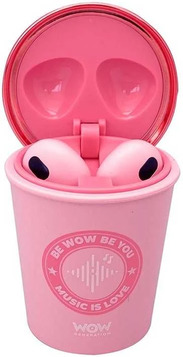 Kids Euroswan - Akcesoria licencyjne Kids Euroswan - Priedai licencyjne Ausinės belaidės su etui - kubek kawy - WOW Generation