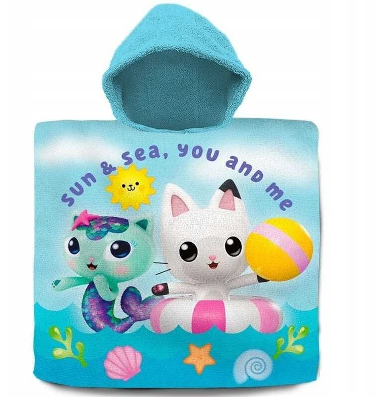 Kids Euroswan - Akcesoria licencyjne Gabby's Dollhouse pončas 60x120cm