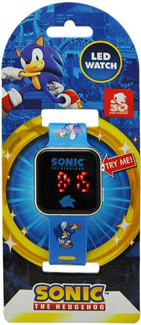 Kids Euroswan Hiszpania Sonic LED laikrodis