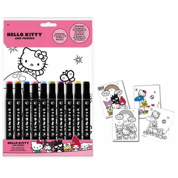Kids Euroswan - Akcesoria licencyjne Vaikams Euroswan Ispanija *****Hello Kitty nupiešta skaičiais HK50188 91479