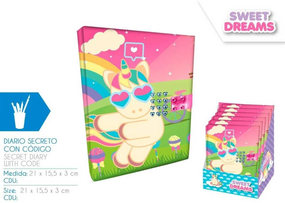 Kids Euroswan - Licencijuoti priedai Muzikinis dienoraštis su kodu - Sweet Dreams
