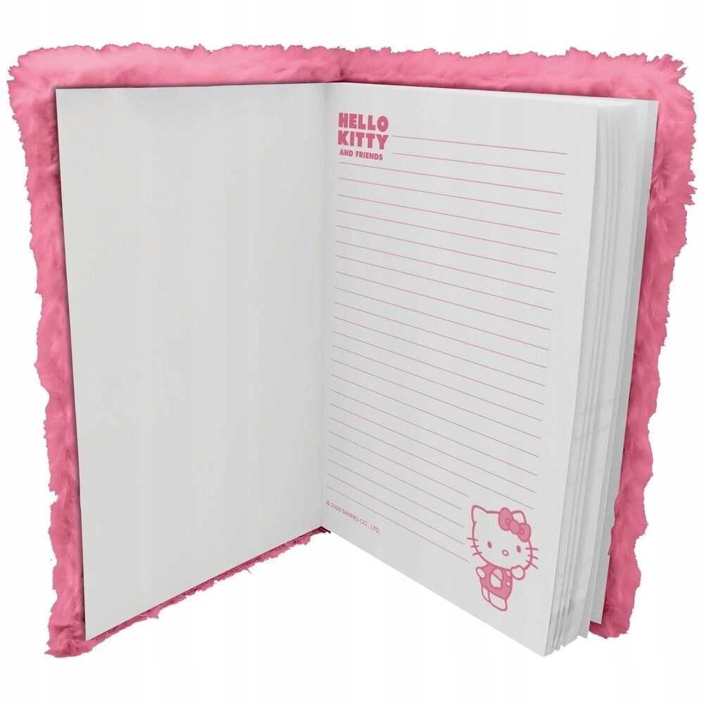 Kids Euroswan - Akcesoria licencyjne Kids Euroswan - Priedai licencyjne Pliušinių blokelių užrašų knygelė A5 formatu | Hello Kitty
