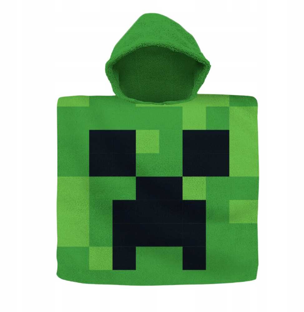 Kids Euroswan - Akcesoria licencyjne Kids Euroswan Ręcznik ponczo 60x120cm bawełniany Minecraft MNC-438P Kids Euroswan