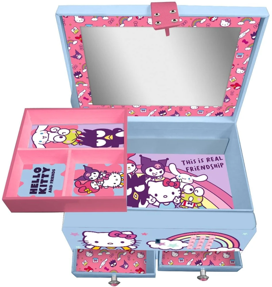 Kids Euroswan - Akcesoria licencyjne Hello Kitty papuošalų dėžutė su kodu HK50194