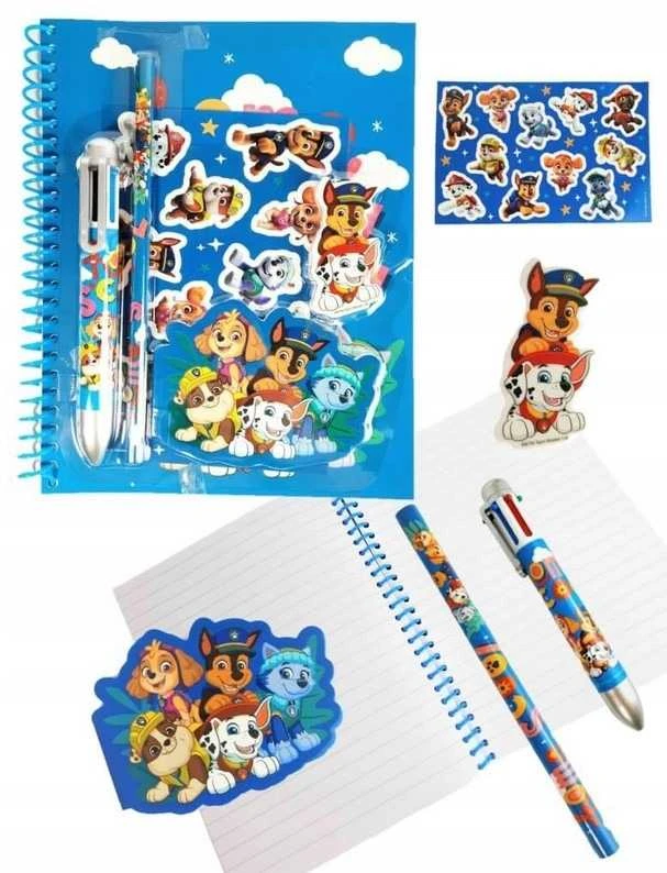 Paw Patrol raštinės reikmenų rinkinys su priedais