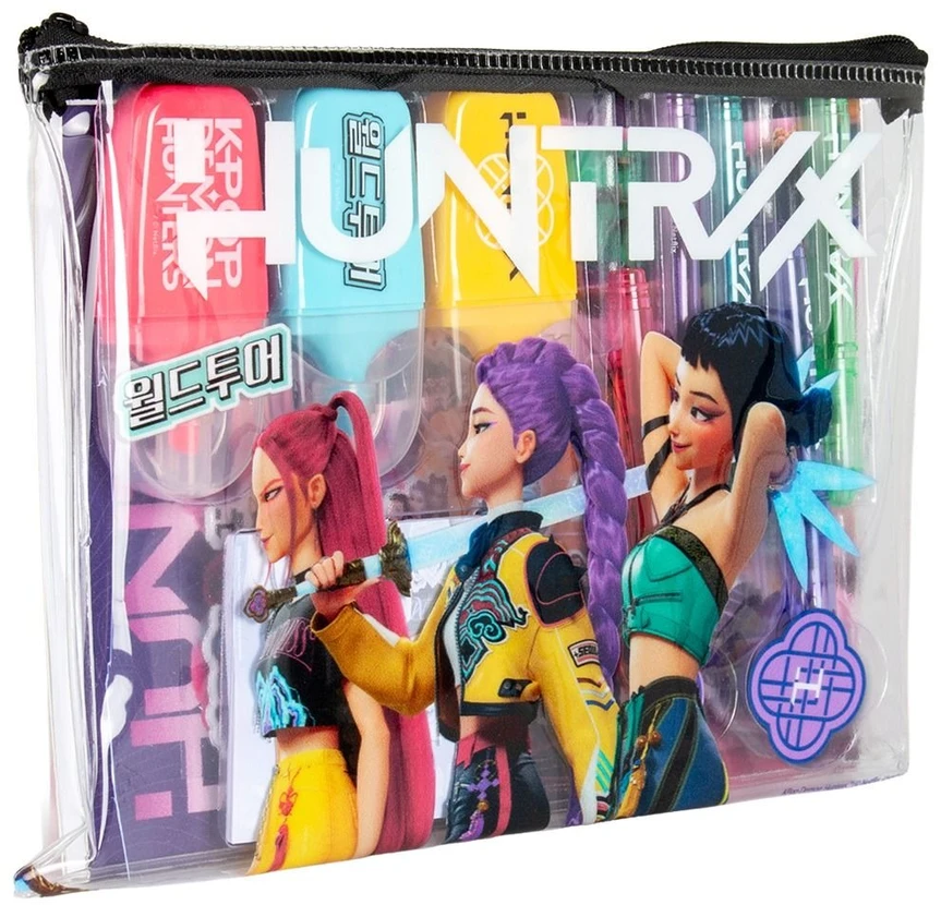 Kids Licensing Kids Euroswan - Priedai licencyjne Rinkinys piśmienniczy K-POP Demon Hunters su etui