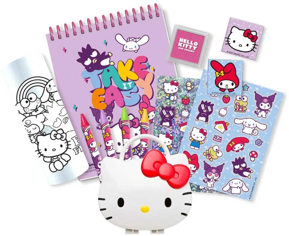 Kids Euroswan „Hello Kitty“ kūrybinis rinkinys lagamine