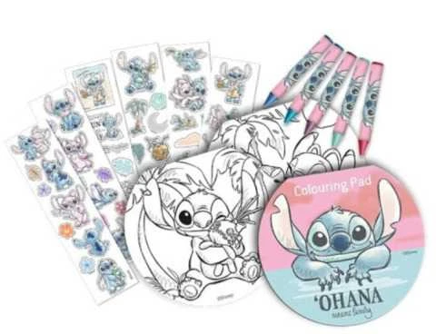 Kids Licensing Vaikams skirti „Euroswan“ – licencijuoti „Rinkinys“ spalvinimo priedai – Lilo ir Stitch