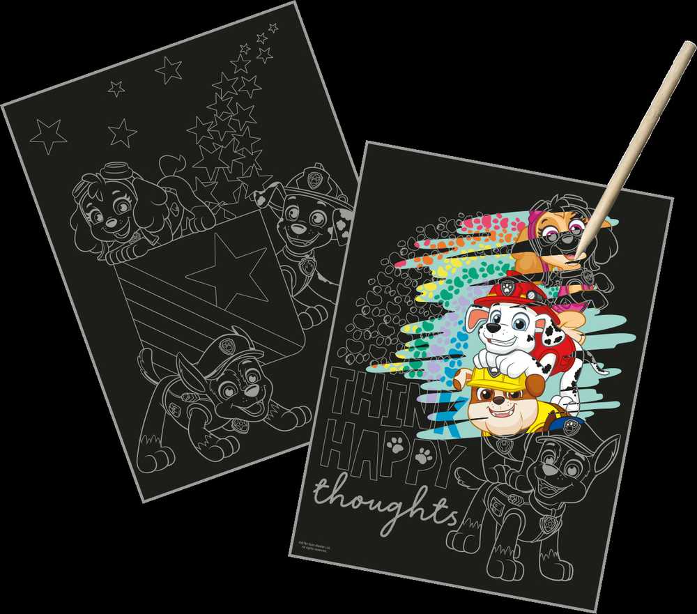 Kids Licensing PAW PATROL SCRAPER COLOR SCRATCH + DRAWING