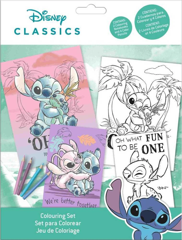 Kids Euroswan - Akcesoria licencyjne Kids Euroswan - Priedai licencyjne Rinkinys kreatywny su kredkami, daugiafunkcinis - Lilo & Stitch