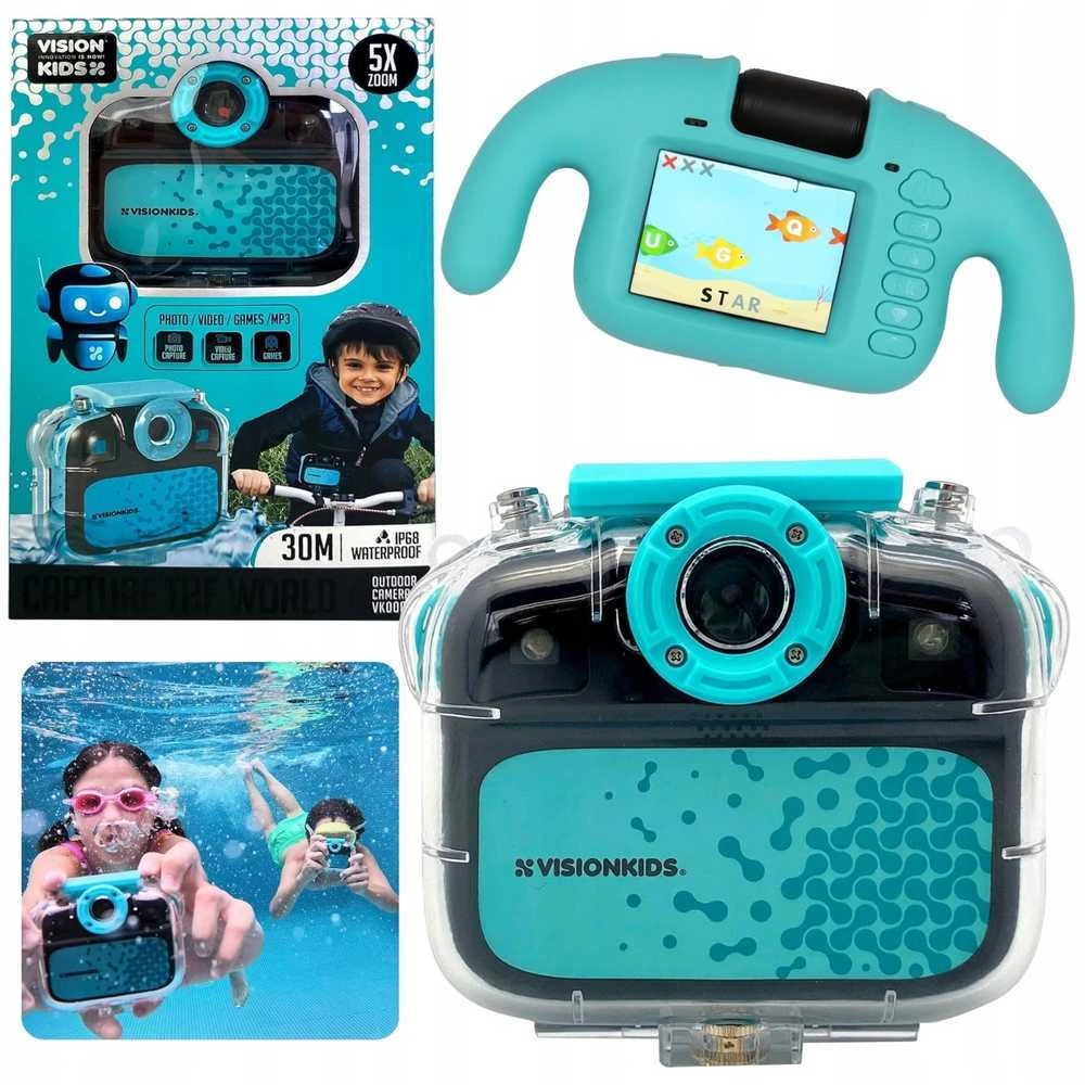Vision Vaikams skirta „Euroswan Spain“ vaizdo kamera, 8 maitinimo šaltiniai, vandeniui atspari, USB, VK00008 8692