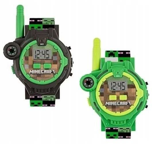 Kids Euroswan Hiszpania KIDS Rinkinys 2x Walkie Talkie Radio + Laikrodis Led Minecraft For Kids / Min40098
