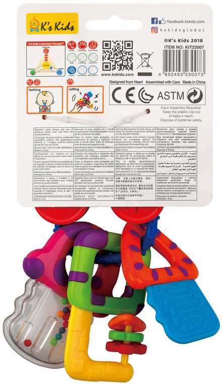 K´s KIDS Barškutis „Automobilio rakteliai“