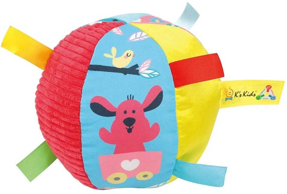 K's Kids Minkštas, barškantis edukacinis kamuolys