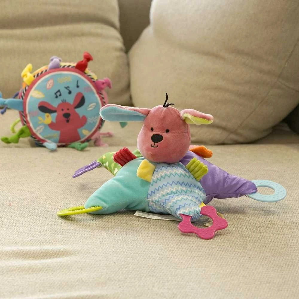 K's Kids šunelio formos lavinantis žaislas su kramtukais