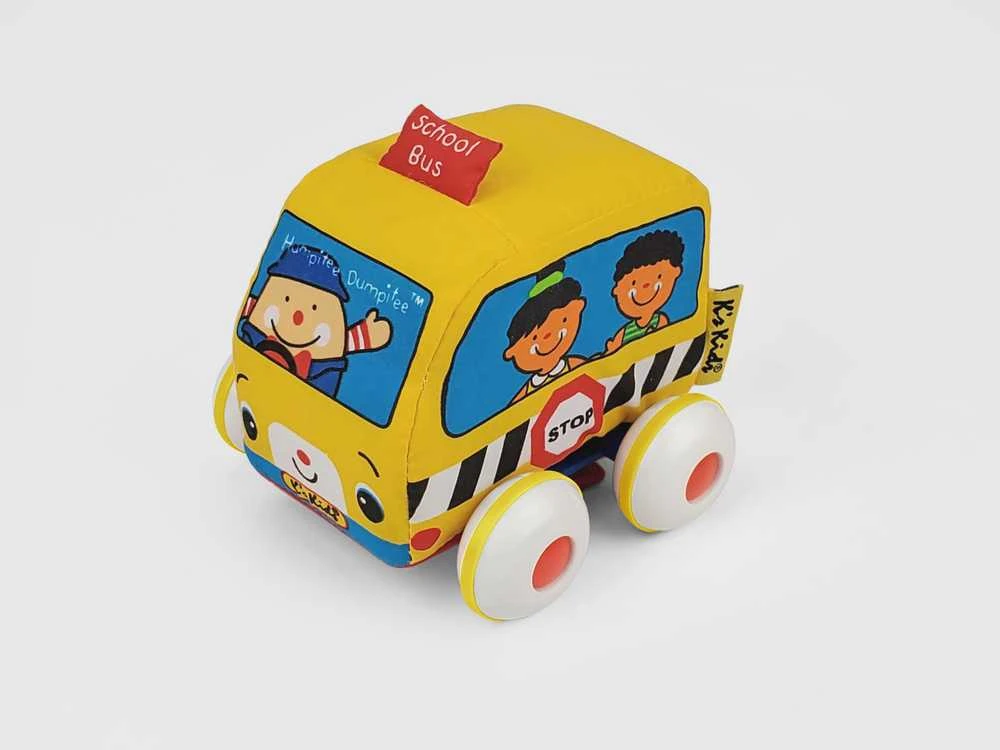 K's Kids Automobilis su traukos mechanizmu - Mokyklinis Autobusas ir Gaisrininkų Valtis