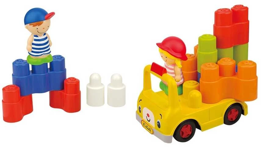 K's Kids Nuotoliniu būdu valdomas mokyklinis autobusas - kaladėlių rinkinys